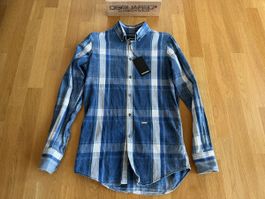 AWESOME 100% AUTHENTIC DSQUARED2 BLUE CHECKERED HEMD SHIRT