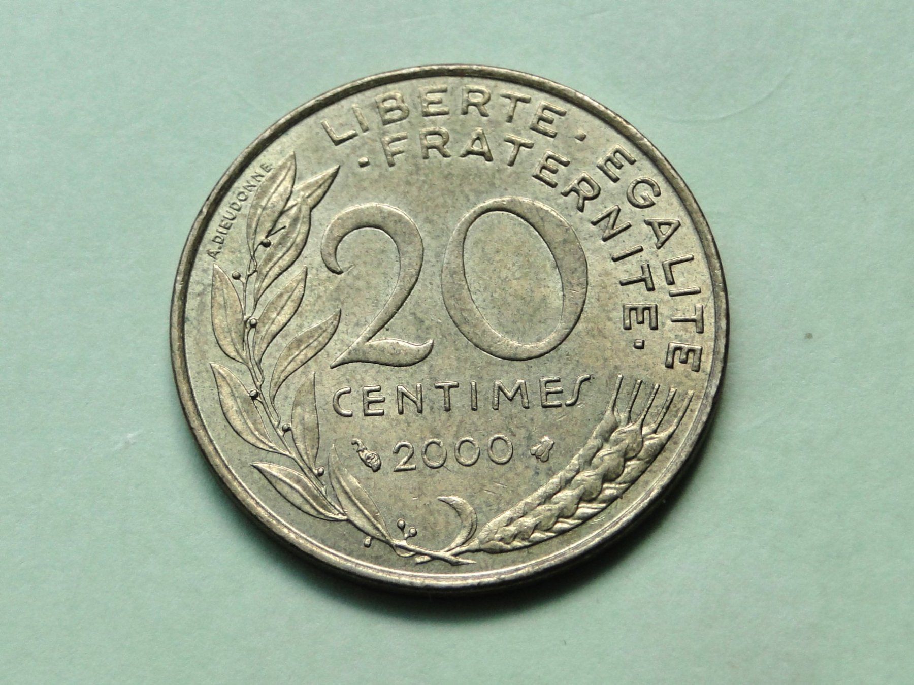 Tutti le monete: 20 centimes France 2000 Marianne – Usato da Killwangen venduto da cyrano56