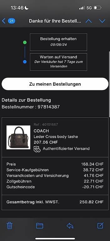 Taschen für Damen: Coach Mini Tote Bag / Handtasche – Gebraucht aus Winterthur von hndrxxoxo 4