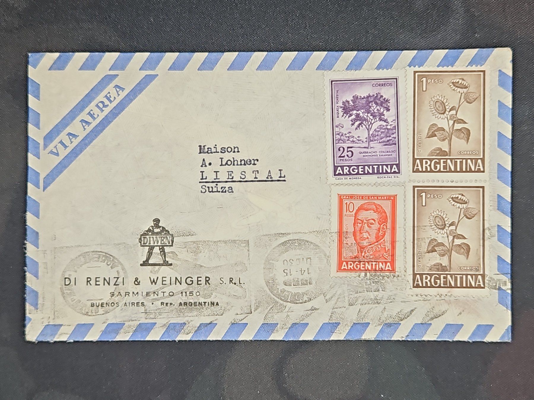 Tutti i francobolli: CL24 Enveloppe + Timbre Argentine 19xx – Usato da Cousset venduto da Patrick_Collections