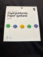 🎉 Guirlande décorative en papier coloré 2,5 m