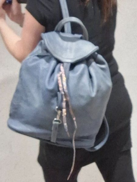 Zaini: Rucksack / Daypack aus Leder in schönem Hellblau – Nuovo (secondo la descrizione) da Bellikon venduto da MellonCollieMitTwint 2