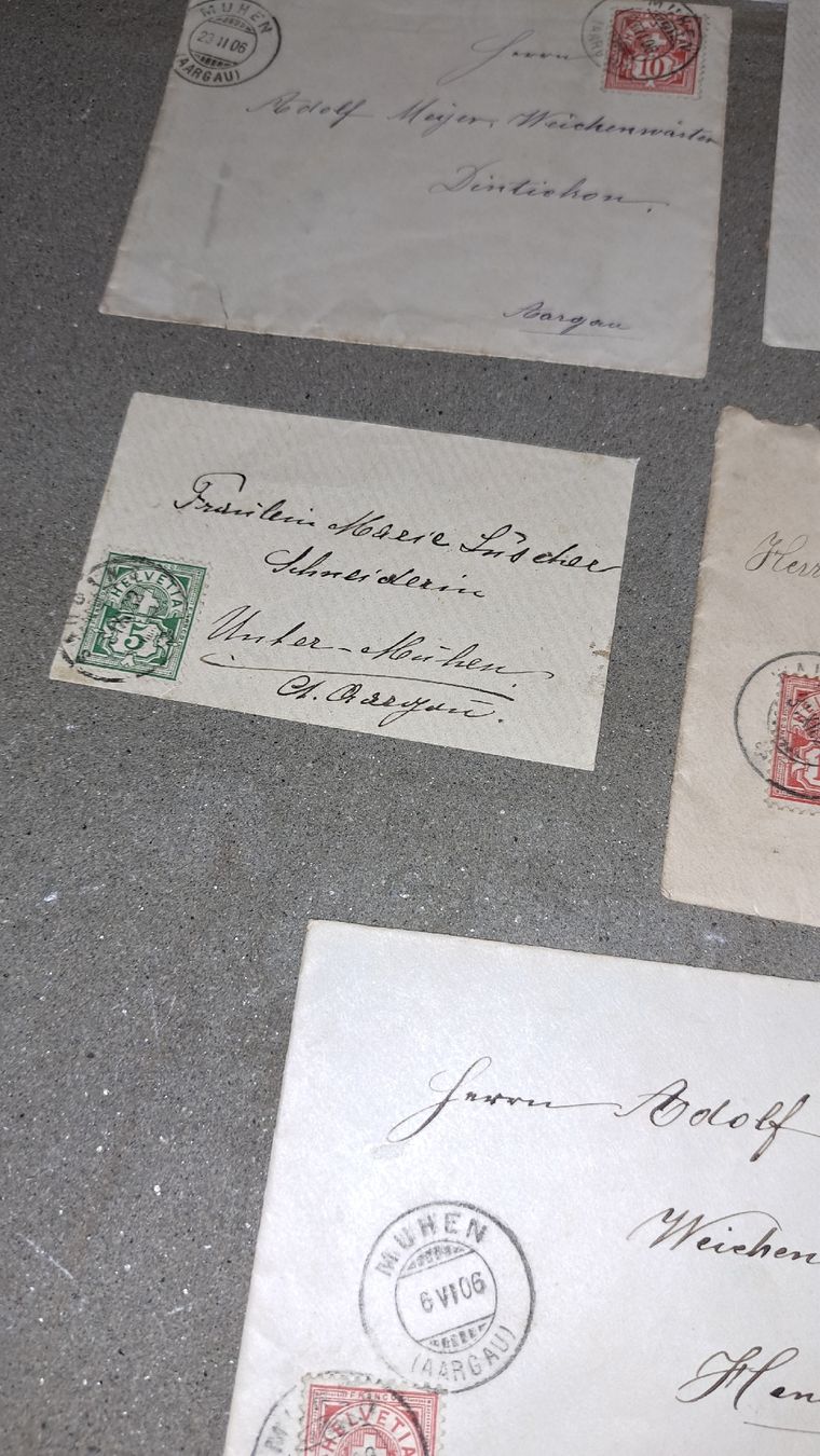 Tutti i francobolli: Briefmarken /Briefumschläge um 1857 – Usato da Kölliken venduto da Upcycling-by-Mc-TAM 2