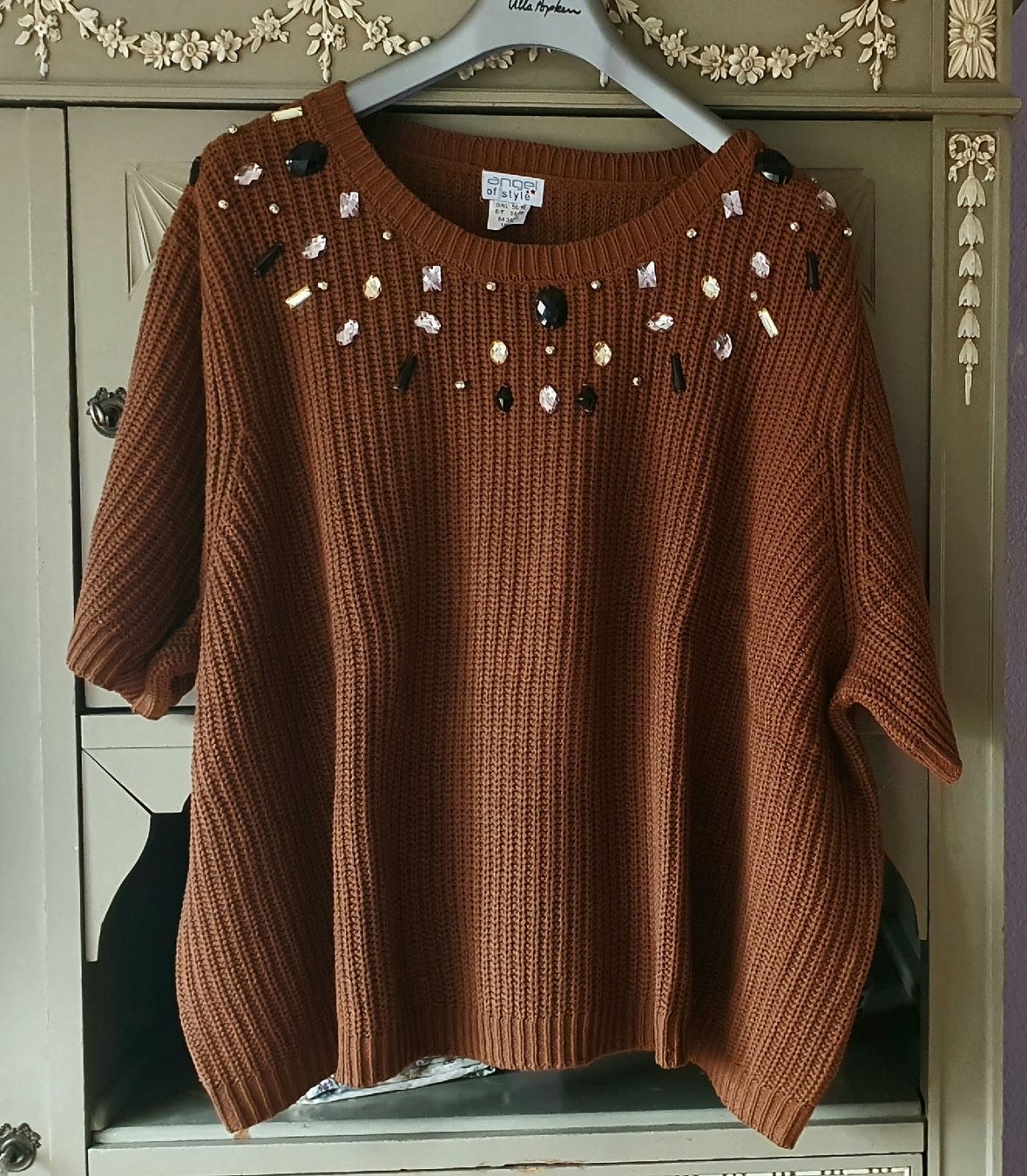 Pullover & Sweatshirts: Pullover mit Strass, 56/58, Angel of Syle – Neu (gemäss Beschreibung) aus Rieden SG von Erda3