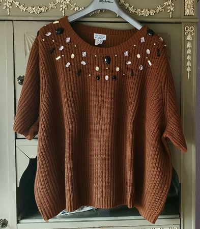 Pullover mit Strass, 56/58, Angel of Syle