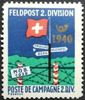 Soldatenmarke 2.WK, Feldpost 2. Division, Aufdr, Wi FP 4