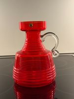 Vase Glas rot T. Aladin Riihimäki Finnland 70er Jahre
