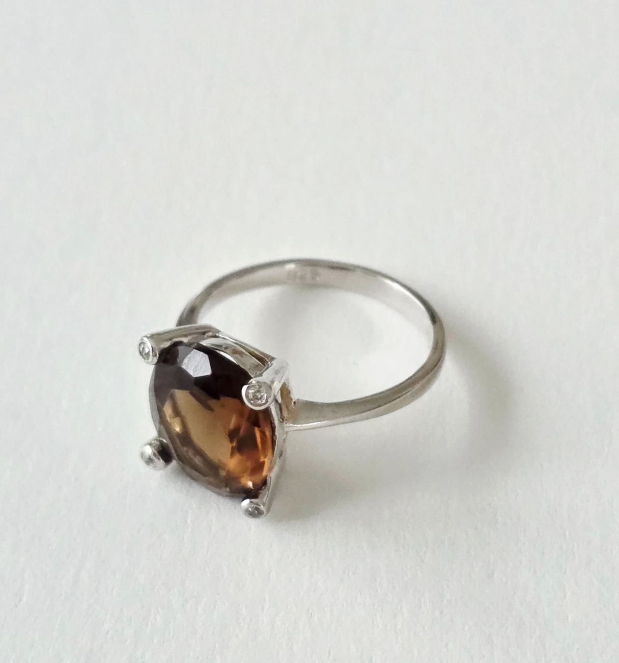 Bagues: Zeitloser Silber925  Rauchquarz Ring - Neu – Neuf avec emballage d'origine à Uetikon am See par Coralreef 4