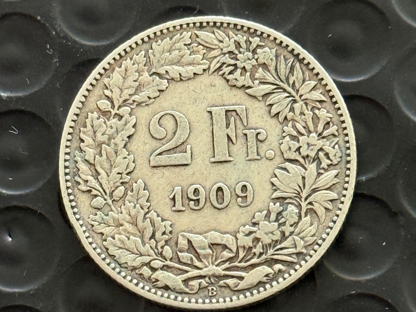 Alle Münzen: 2 Franken 1909  Rar – Gebraucht aus Wallisellen von SWISS_SILVER1