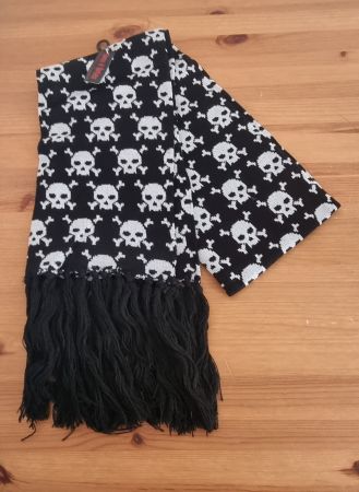 Schal Winterschal Strick schwarz