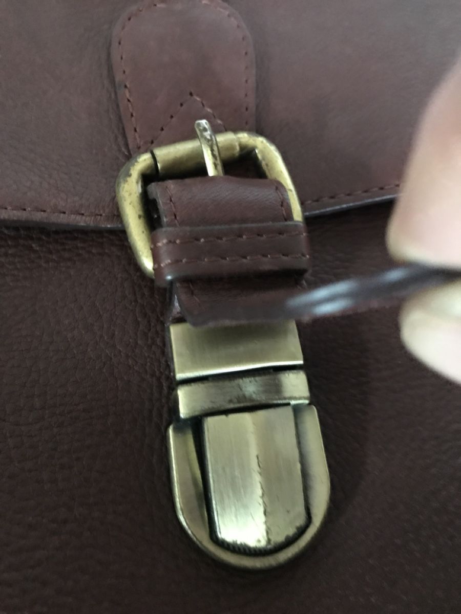 Borse: Ledertasche braun mit verstellbarem Tragriemen – Usato da Baden venduto da jdif 1