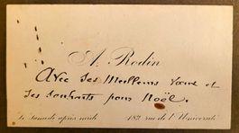 Autograph von Auguste Rodin (1840-1917)