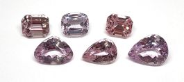 Lot 50.57 ct 6x Kunzites (N°24) - Valeur 5'000.- Fr.