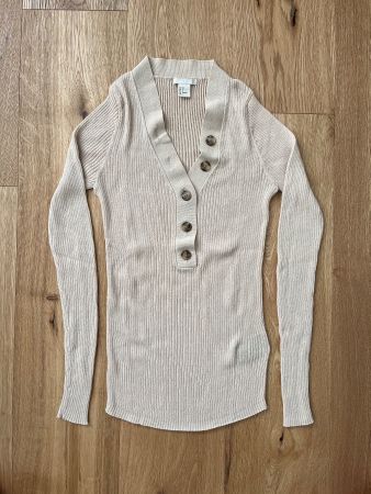 H&M Geripptes Shirt, Gr. 38