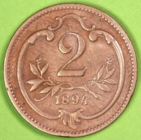 1894 / OESTERREICH / OESTERREICHISCH-UNGARISCHE 2 HELLER