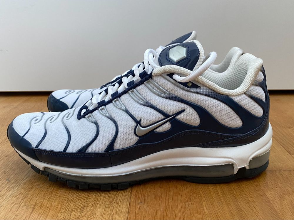 Air max 97 plus white navy online