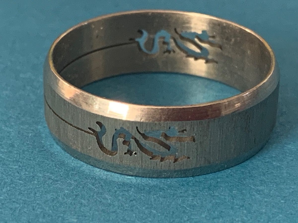 Anelli: Edelstahlring herrenring DRAGON (70) – Usato da Dittingen venduto da Bijoubelle 3