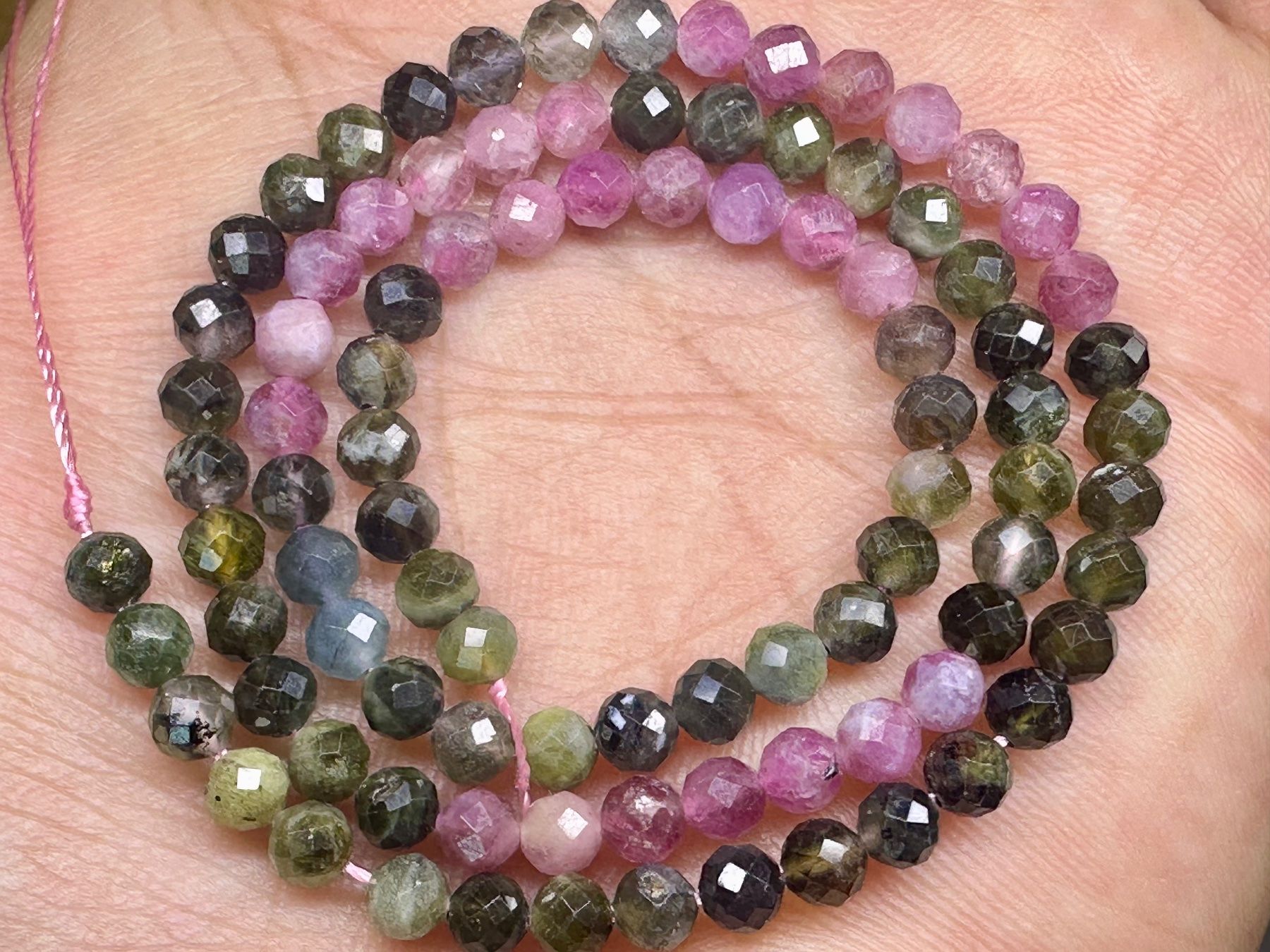 Edelsteine: Natürlicher Multicolor Turmalin Edelstein-Strang – Neu (gemäss Beschreibung) aus Langenthal von Seelenfreunde 7