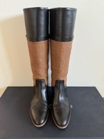 Sergio Rossi Bottes d'hiver en cuir noir T 38.5