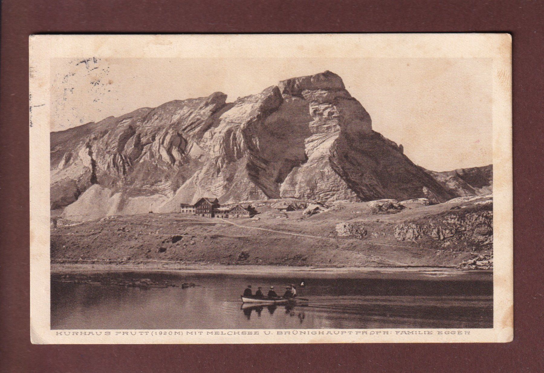 Cartoline postali: Kurhaus FRUTT mit Melchsee - 1914 – Usato da Pully venduto da nicecards