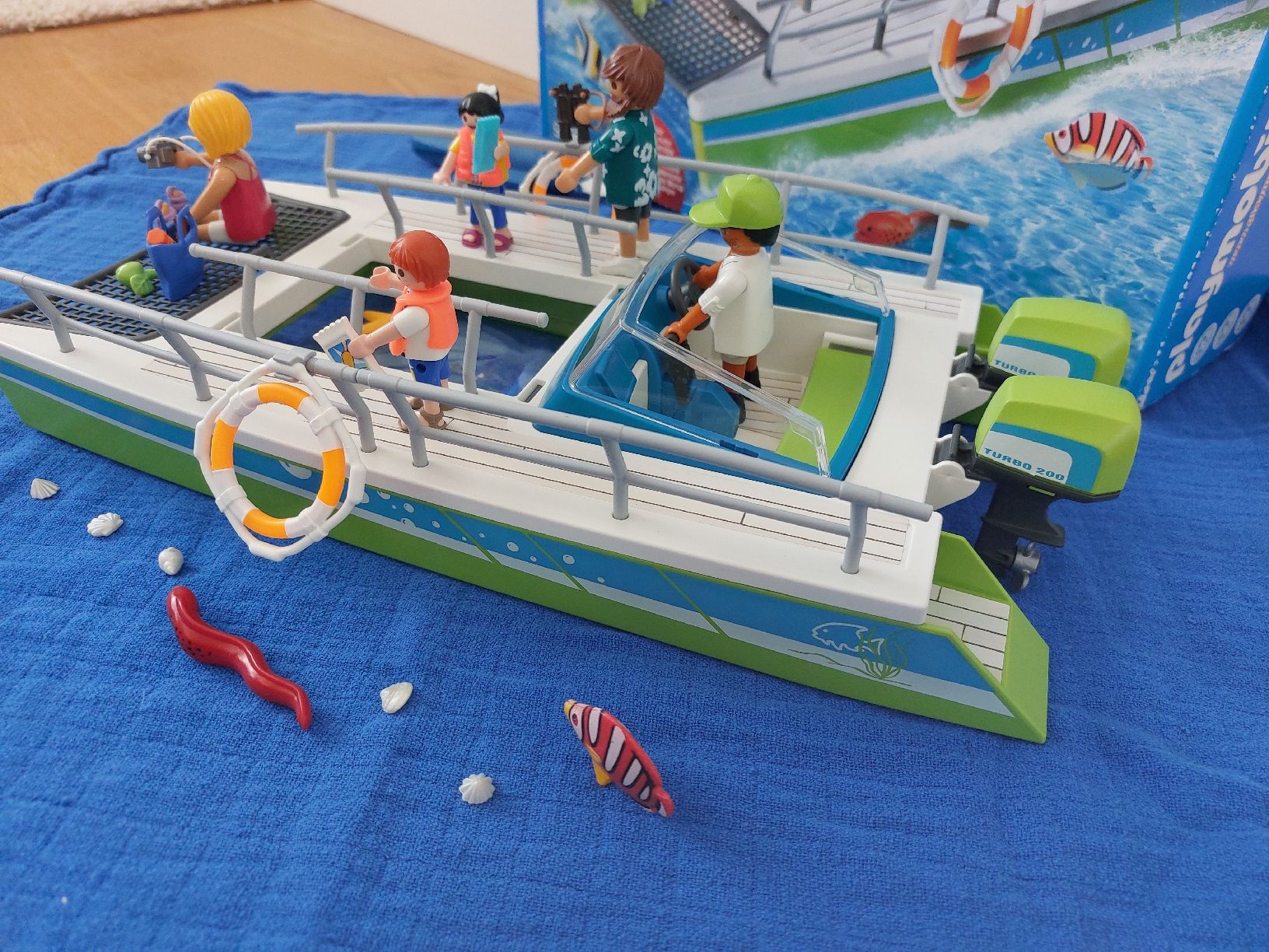 Playmobil Giocattoli: PLAYMOBIL 9233 Glasbodenboot mit Unterwassermotor – Usato da Balterswil venduto da Steineparadies 3