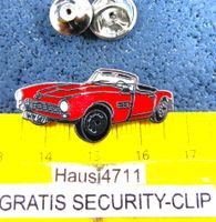 BMW 507 ROT CABRIO OLDI AUTO PIN ENAMEL MIT SECURITY-CLIP