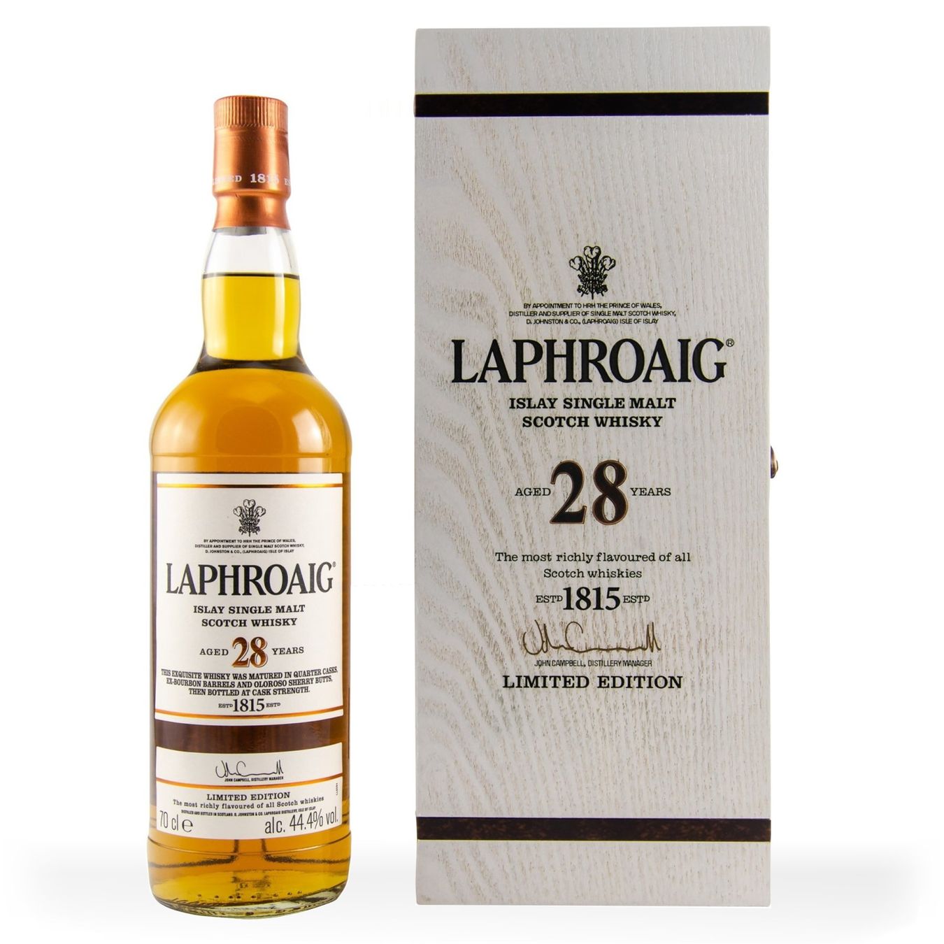 Laphroaig Bevande alcoliche: Laphroaig 28Y Limited Edition 2018 44.4% – Nuovo e nell'imballaggio originale da Wohlen AG venduto da MAXMALT