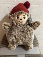 Plüschtier Bär braun mit roter Mütze, neu mit Etikett