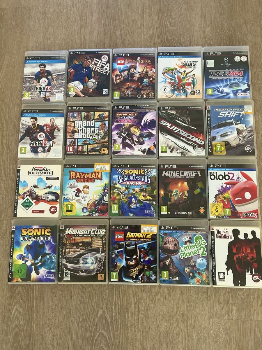 Sony Konsolen: Sony Playstation 3 (PS3) mit 2 Controller + 20 Spiele! – Gebraucht aus Schaffhausen von jan_fcb8 1