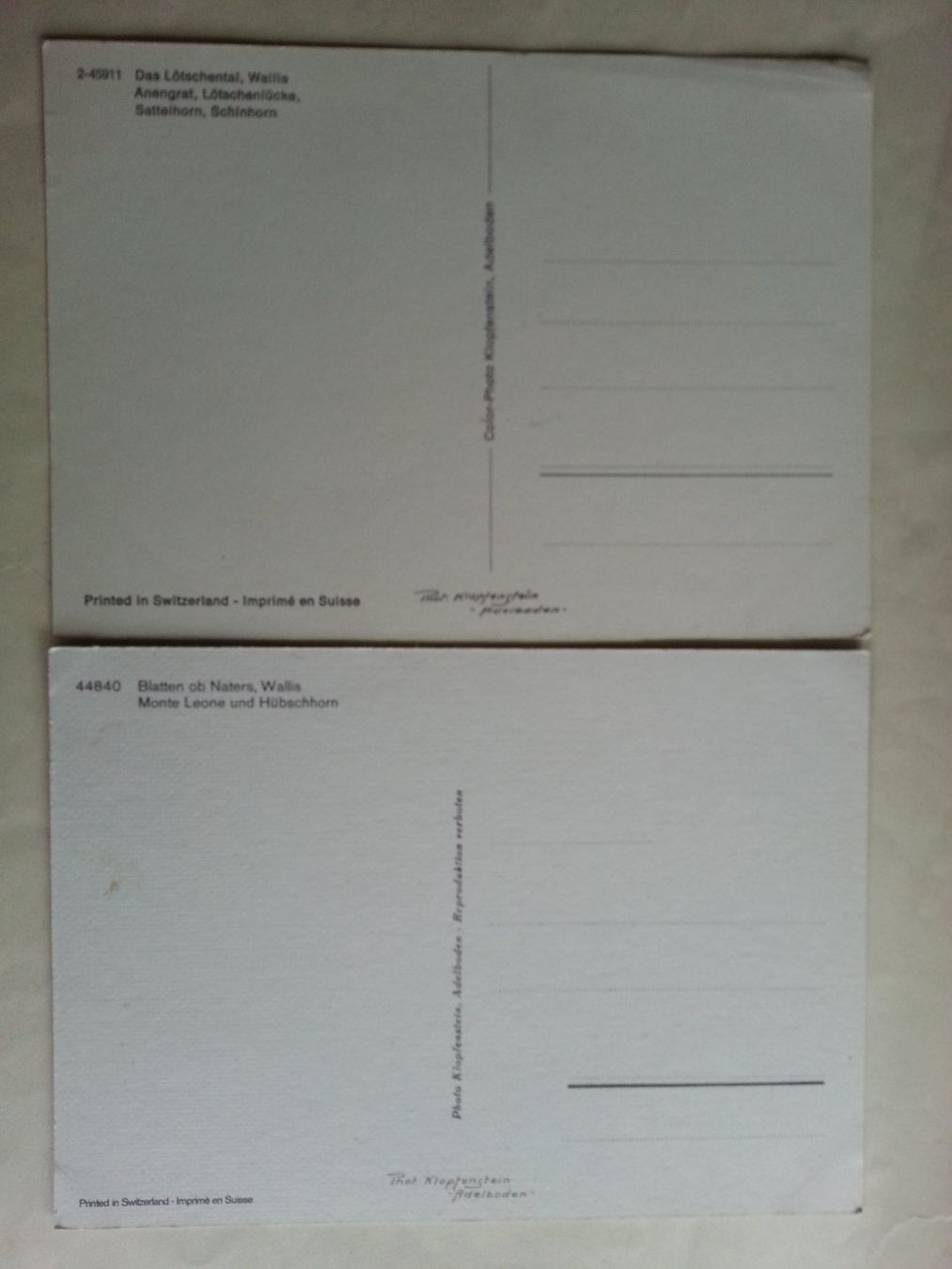 Blatten Lötschental 1 X ob Natters 2 Karten um 1970/80 Kaufen auf