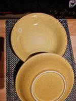 Rössler 6 Suppenteller, Senfgelb