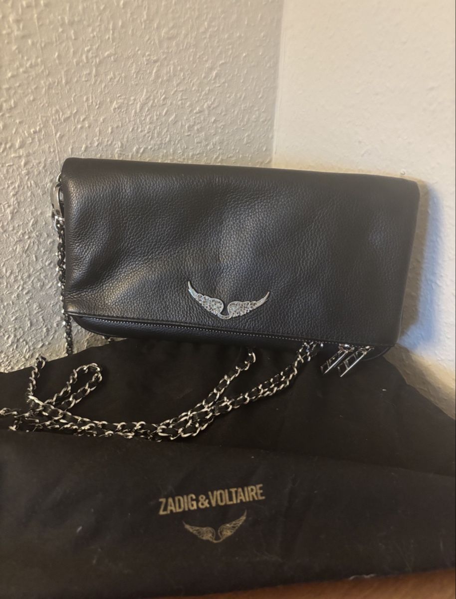 Zadig & Voltaire Borse da donna: SAC À MAIN ROCK GRAINED LEATHER – Nuovo (secondo la descrizione) da Chêne Bougeries venduto da bri_f29f