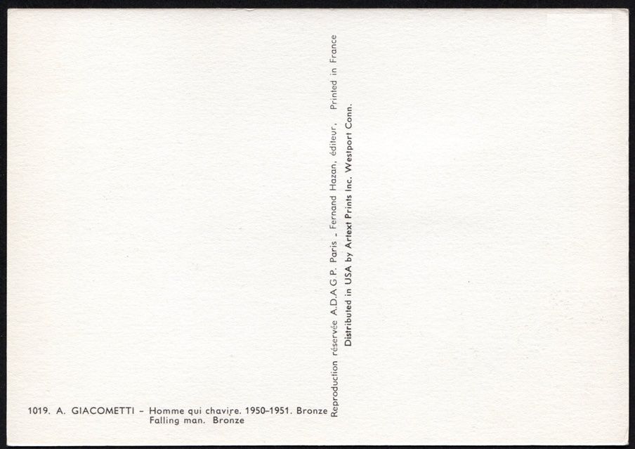 Alle Briefmarken: Maximumkarte Alberto Giacometti – Neu (gemäss Beschreibung) aus Dottikon von haeusibuh5 1