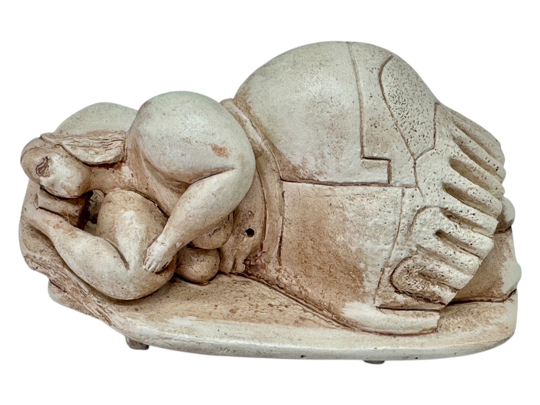 Skulpturen & Statuen: Sculpture en pierre réplique de la déesse "Rêveuse de Malte" – Gebraucht aus Morges von Novantica 2