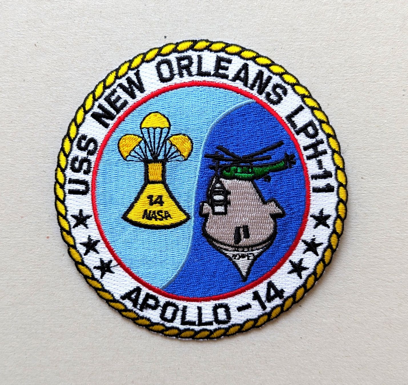Toppe: Patch "APOLLO-14 / USS NEW ORLEANS LPH-11", Schulter – Nuovo (secondo la descrizione) da Olten venduto da J.Cooper58