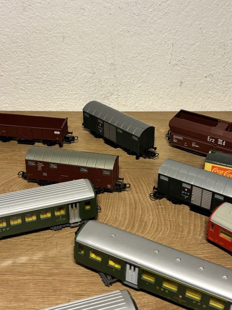 Modellini di ferrovie: 15 Modellbahn Waggons SBB CFF Sammlung Kunststoff – Usato da Orpund venduto da BlackEagel80 4