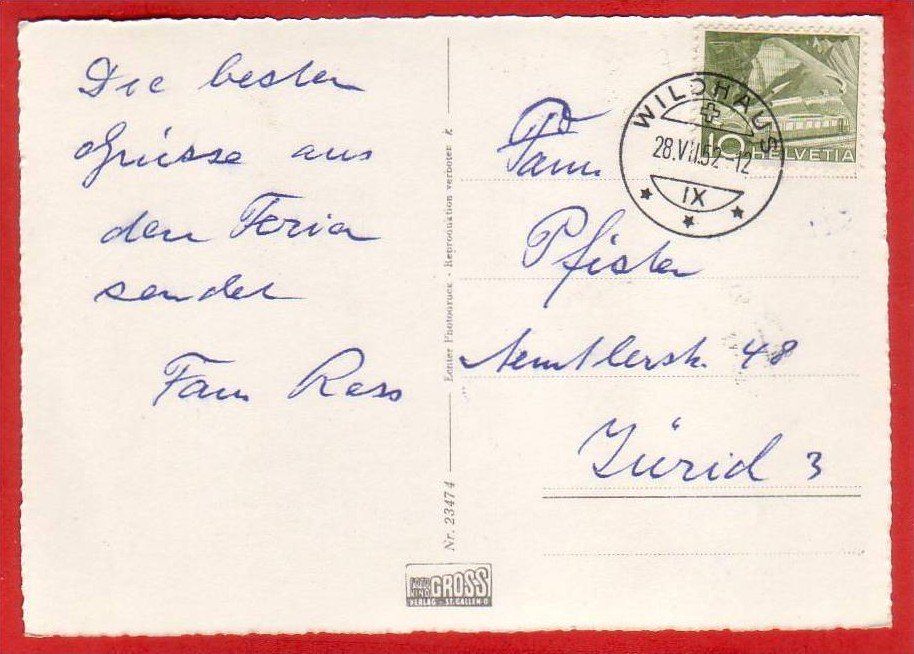 Cartoline postali: SCHWENDI TOGGENBURG, GROSSFORMAT – Usato da Grüningen venduto da Kartenlaube 1