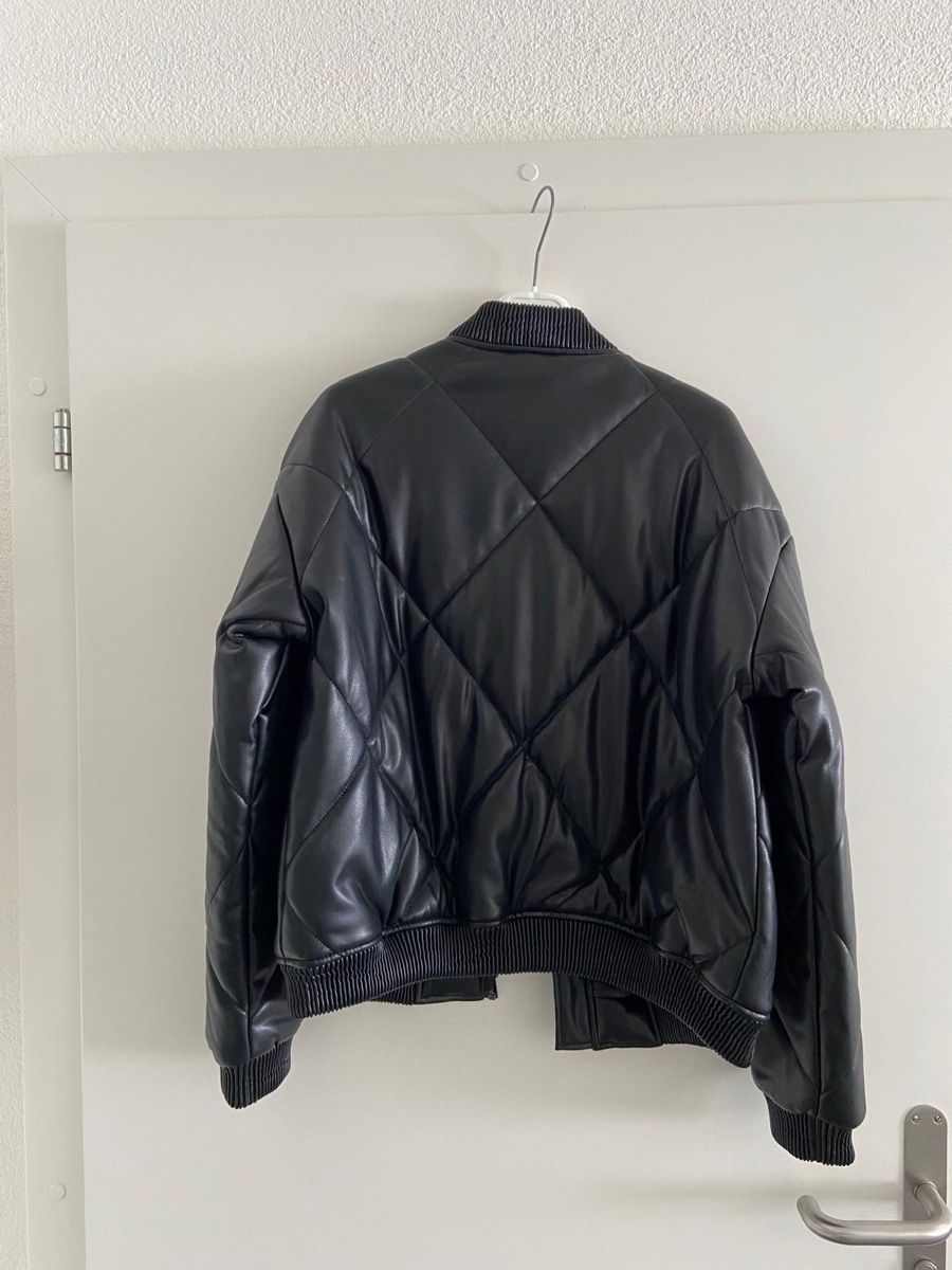 Giacche: Neue Kunstlederjacke dick, schwarz – Usato da Thalwil venduto da Leo33x 2