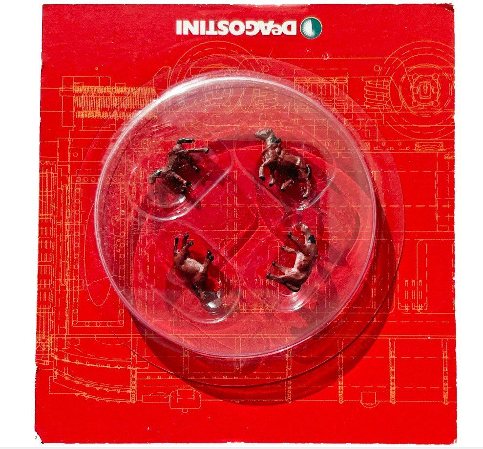 Modellini di ferrovie: DeAgostini 042 N Pferde 4 x – Nuovo e nell'imballaggio originale da Neukirch a.d. Thur venduto da Modellbaushop 1