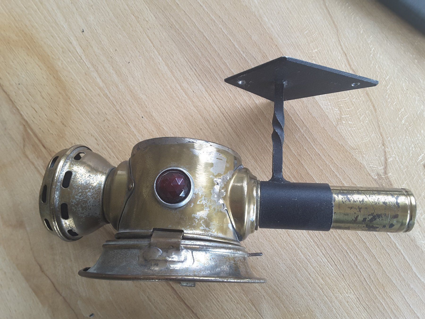 Lampade: Antike Luminor Kutschenlaterne Messing – Usato da Reichenburg venduto da Pipo-67 3