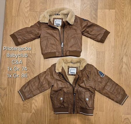 2x Pilotenjacke Gr. 74 / 86 Baby