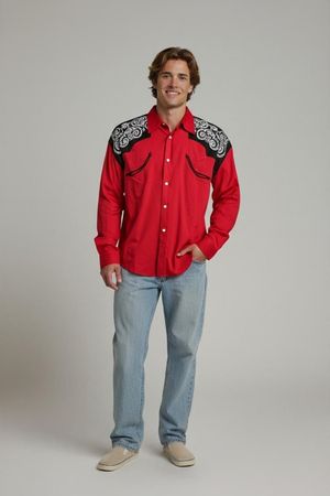 Vintage Rodeo Clothing Company Westernhemd - Rot mit