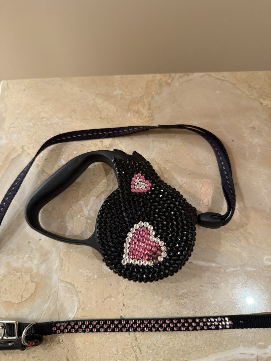 Guinzagli & Collari: Dog Swarovski collar and leash – Usato da Paradiso venduto da apf_mh9c 4