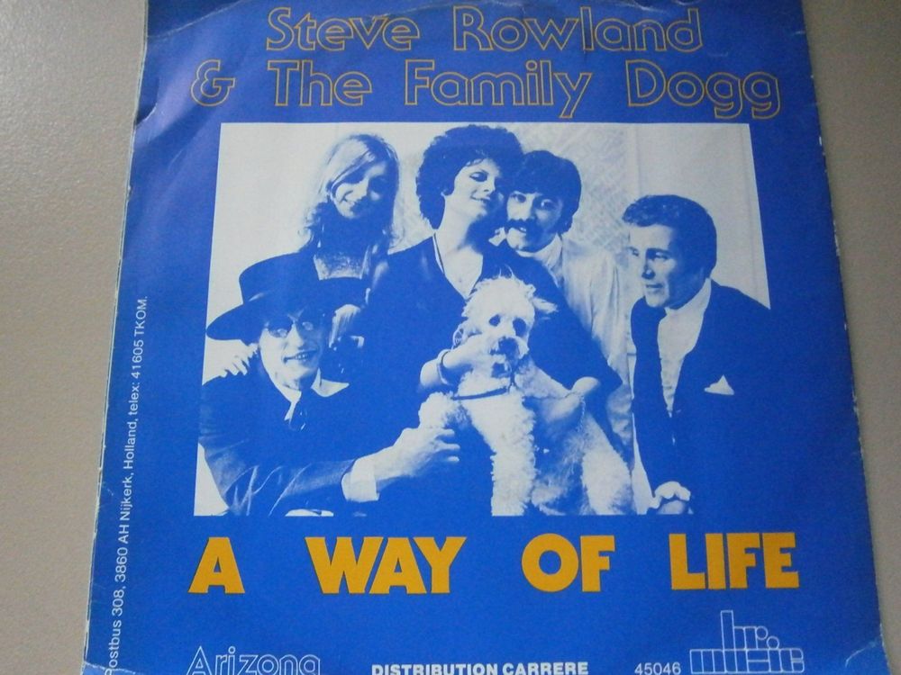 Vinyl-Single Steve Rowland & The Family Dogg - A Way Of Life (Gebraucht ...