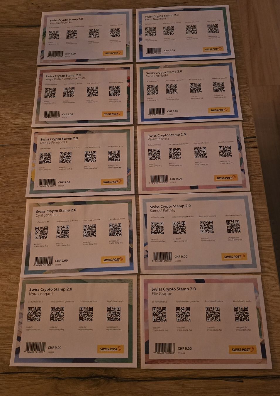 Swiss Crypto Stamp 2.0 - 10 verschiedene Sujets! Selten! (Neu und  originalverpackt) in Steinhausen für CHF 90 – mit Lieferung auf Ricardo  kaufen