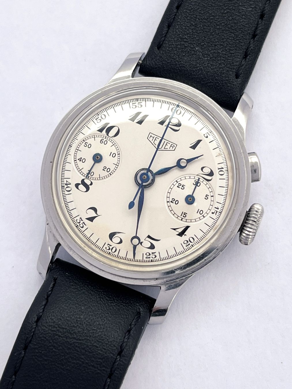 Tag Heuer Orologi: Heuer Chronograph, Ref. 2403, single-pusher, Vintage – Usato da Zürich venduto da Gemperle