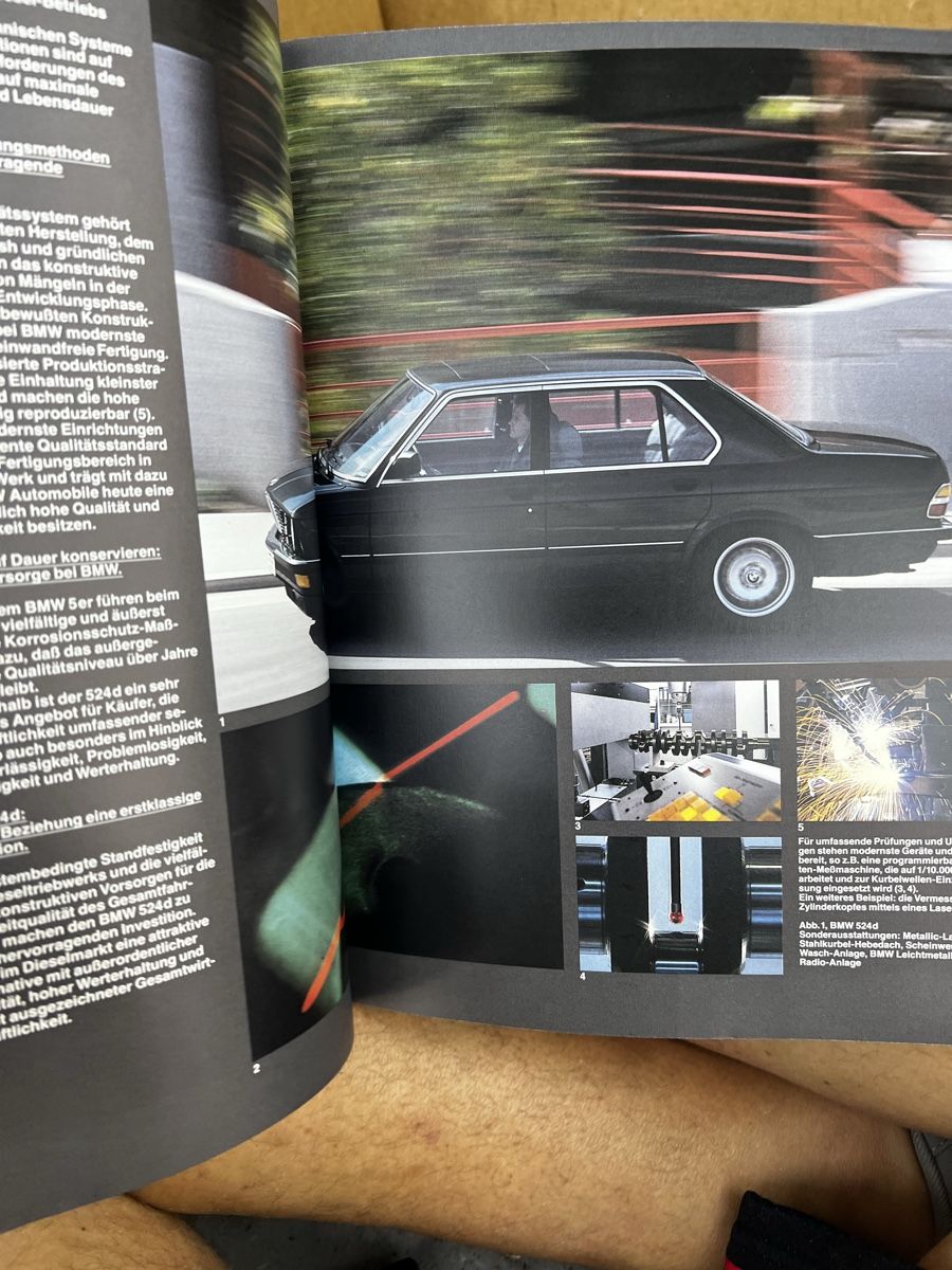 BMW Documenti: Alter BMW 524d Prospekt – Usato da Wettingen venduto da NickInc 2