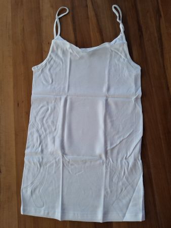 Unterhemd Damen weiss Grösse L/44/46 100% Baumwolle Bio