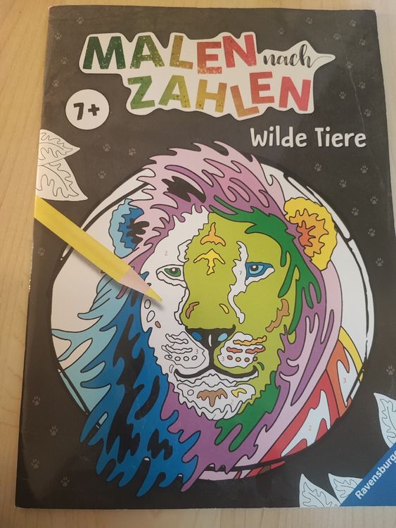 Malen nach Zahlen "Wilde Tiere" 7+, neuwertig & komplett (Neu (gemäss
