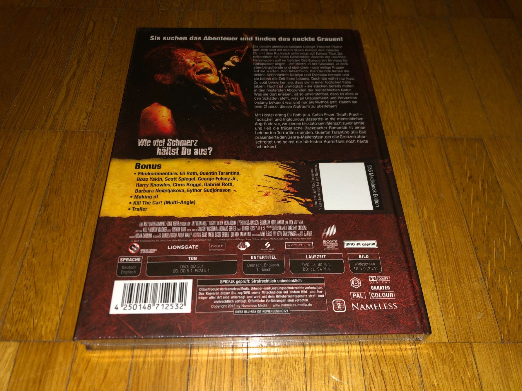 Alle DVDs: Hostel - MEDIABOOK - OHNE NUMMER - UNRATED – Neu und originalverpackt aus Basel von havsok 1